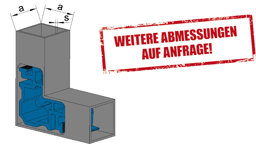 Zeige Details für Eckverbinder für Quadratrohre Bild von Eckverbinder für Quadratrohre