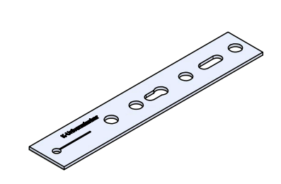 Bild von Ankerbefestigung, U-Profil EL-200x2,5mm VE50Stk.