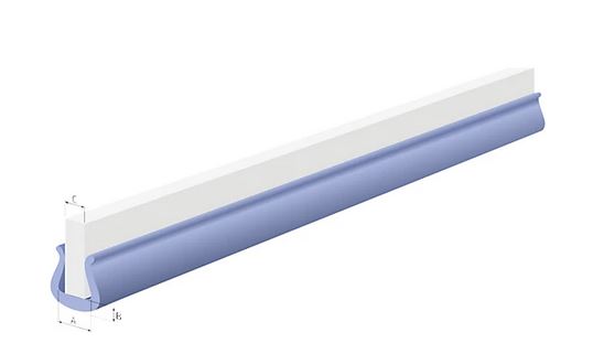 Bild von U-Profil Kantenschutz PE blau  60-80mm, VE40St