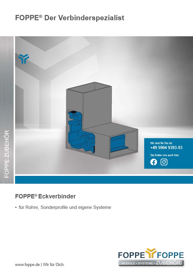Bild von FOPPE Katalog T- und Eckverbinder