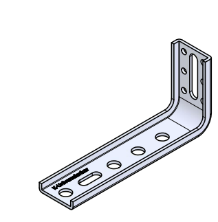 Bild von Ankerbefestigung, U-Profil FMW-65x145x2,5, Pack 50