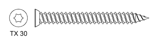 Bild von Fenstermontageschraube SK 7,5x152mm Pak100