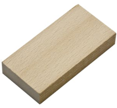 Bild von Holz-Montageklotz 80x40x8 mm,    Pak 250