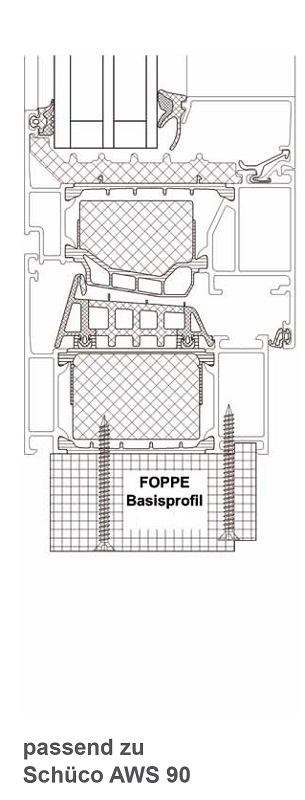 Bild von FOPPE Basisprof. AWS90 36/40mm, 2400mm,Pak 10Stk.