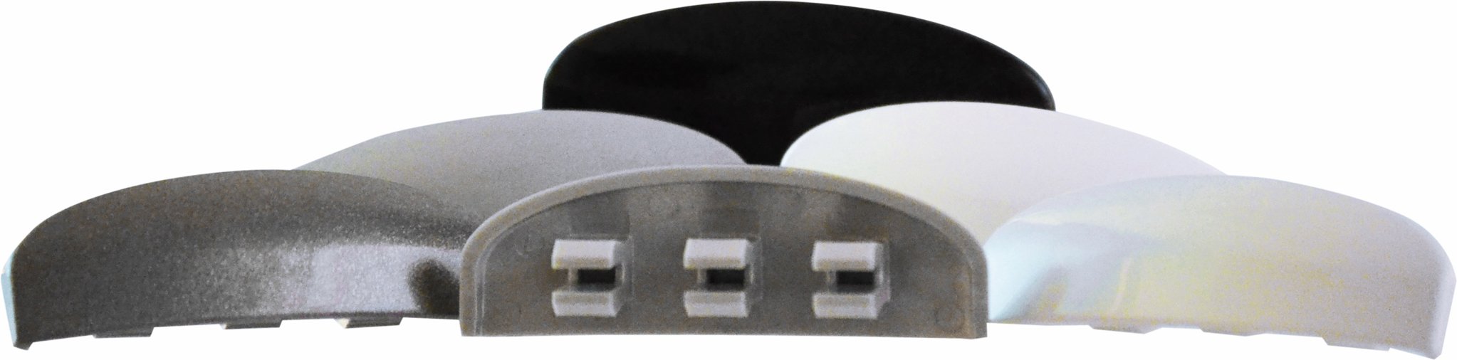 Bild von Wasserschlitzkappen RAL9016, rund,Pak500