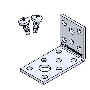 Bild von Verbindungswinkel - VBW, 35x50x2,5mm, Flachstahl, Pack. 50
