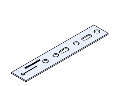 Bild von Ankerbefestigung, Flachstahl EL-200x2,5mm, VE=50