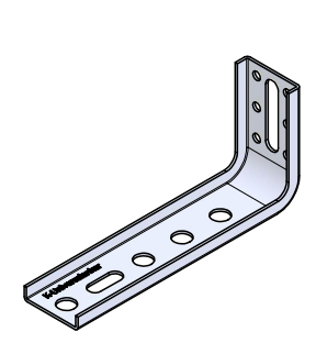 Bild von Ankerbefestigung, U-Profil FMW-65x145x1,5mm, Pack 50
