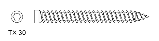 Bild von Fenstermontageschraube ZK 7,5x152mm Pak100