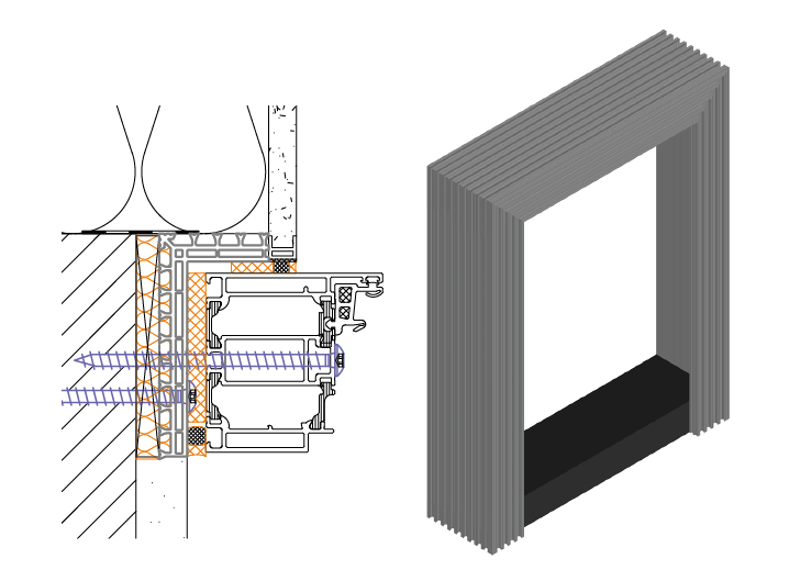 Bild von FOPPE Vorabzarge Typ2, EMW, 1200x2400 mm