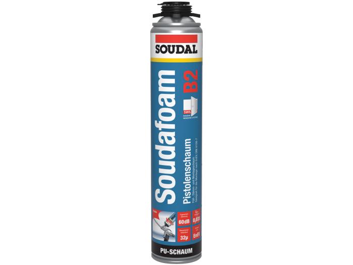 Bild von Soudal Soudafoam B2, Schnellschaum, 400ml, 1VE=12Dosen