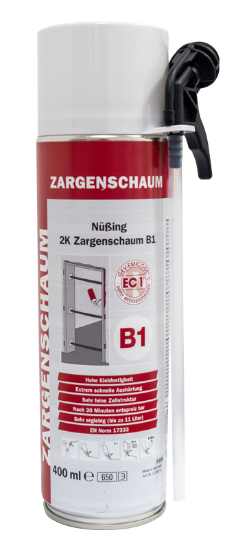 Bild von Nüßing 2K Zargenschaum B1,  400ml, 1VE=12Dosen