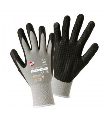 Bild von Feinstrickhandschuh NITRIL GRID, Gr. 9, VE=12 Paar