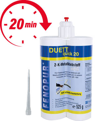 Bild von Fenopur Duett 525g schwarz,Dopp.Kar.20min.