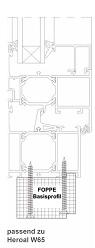 Bild von FOPPE Basispr. HE110/W72 46/50mm, 2400mm,Pak 10Stk.