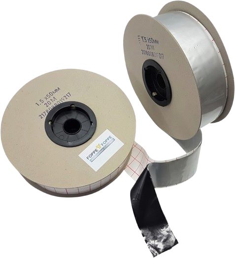 Bild von Alu-Butylband 75mm x 0,8mm - 1VE = 6 Rollen a´ 30 m